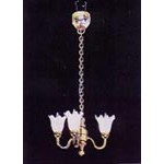 3 Light Chandelier for 1:12 scale Dolls House